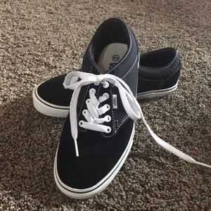 Men’s Black Vans in Canvas & Suede